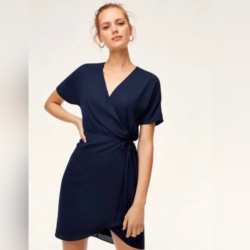 Aritzia Babaton Wallece Mini Dress In Navy Sz S